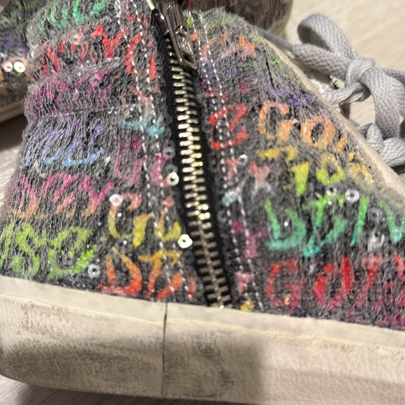 Golden Goose slide rainbow high top sneakers size 40 - Picture 7 of 16